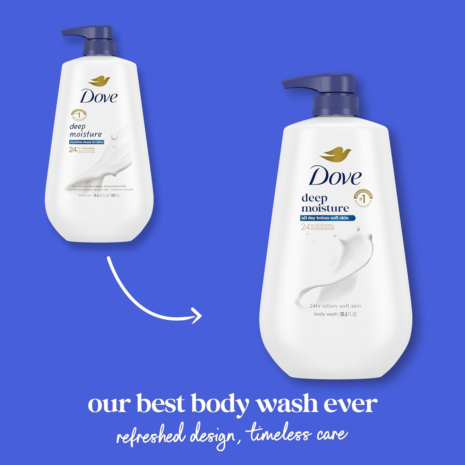 Dove Body Wash Deep Moisture for 24hr Lotion-Soft Skin - Image 4