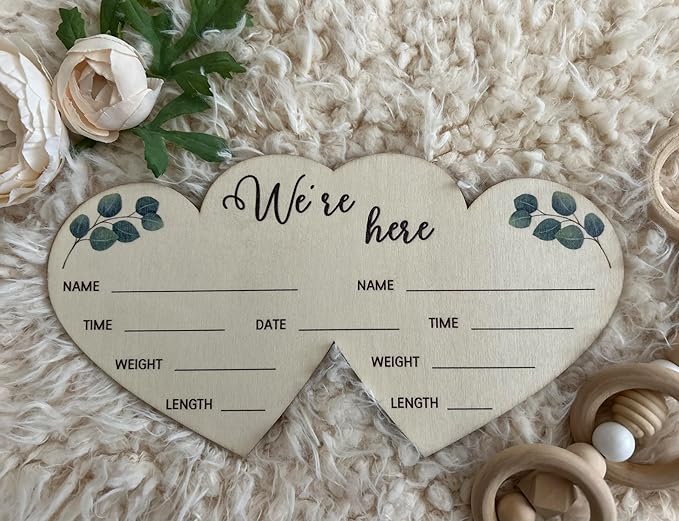 Twin Birth Announcement Sign - Image 2