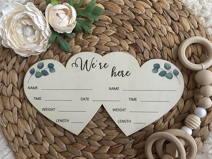 Twin Birth Announcement Sign - Image 6