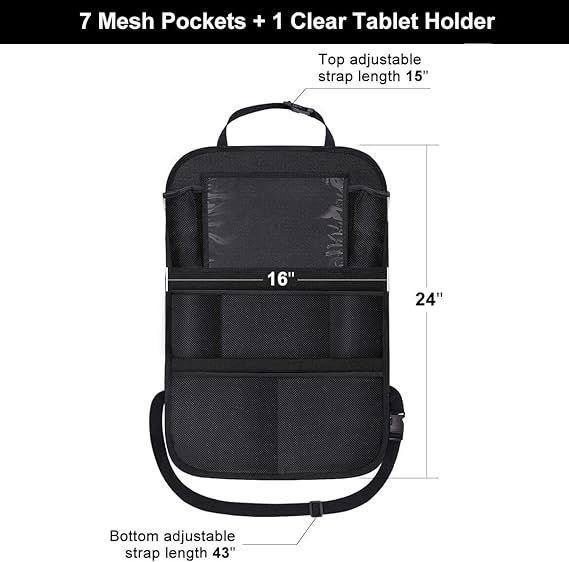 ONE PIX Backseat Car Organizer Mats Back Seat Organizers - Image 4