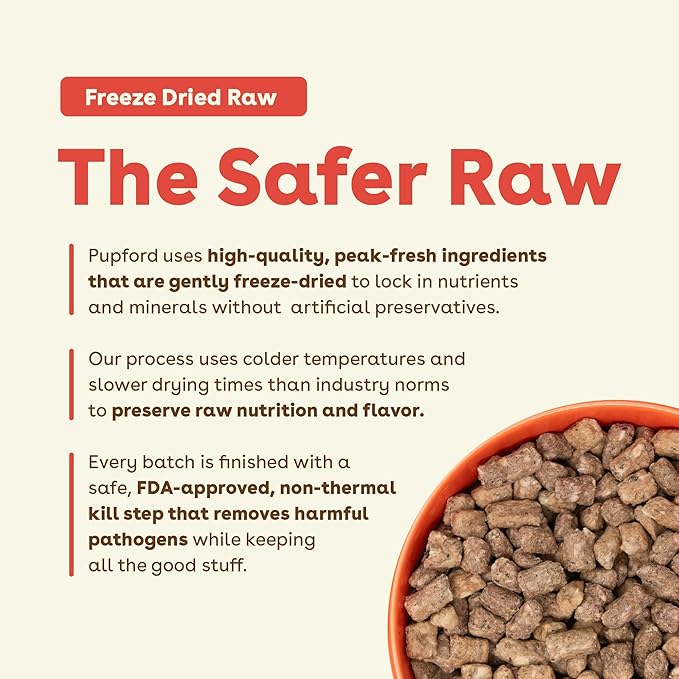Pupford Good Dog Food, Freeze-Dried Raw, High-Protein, Superfood Ingredients - Image 3