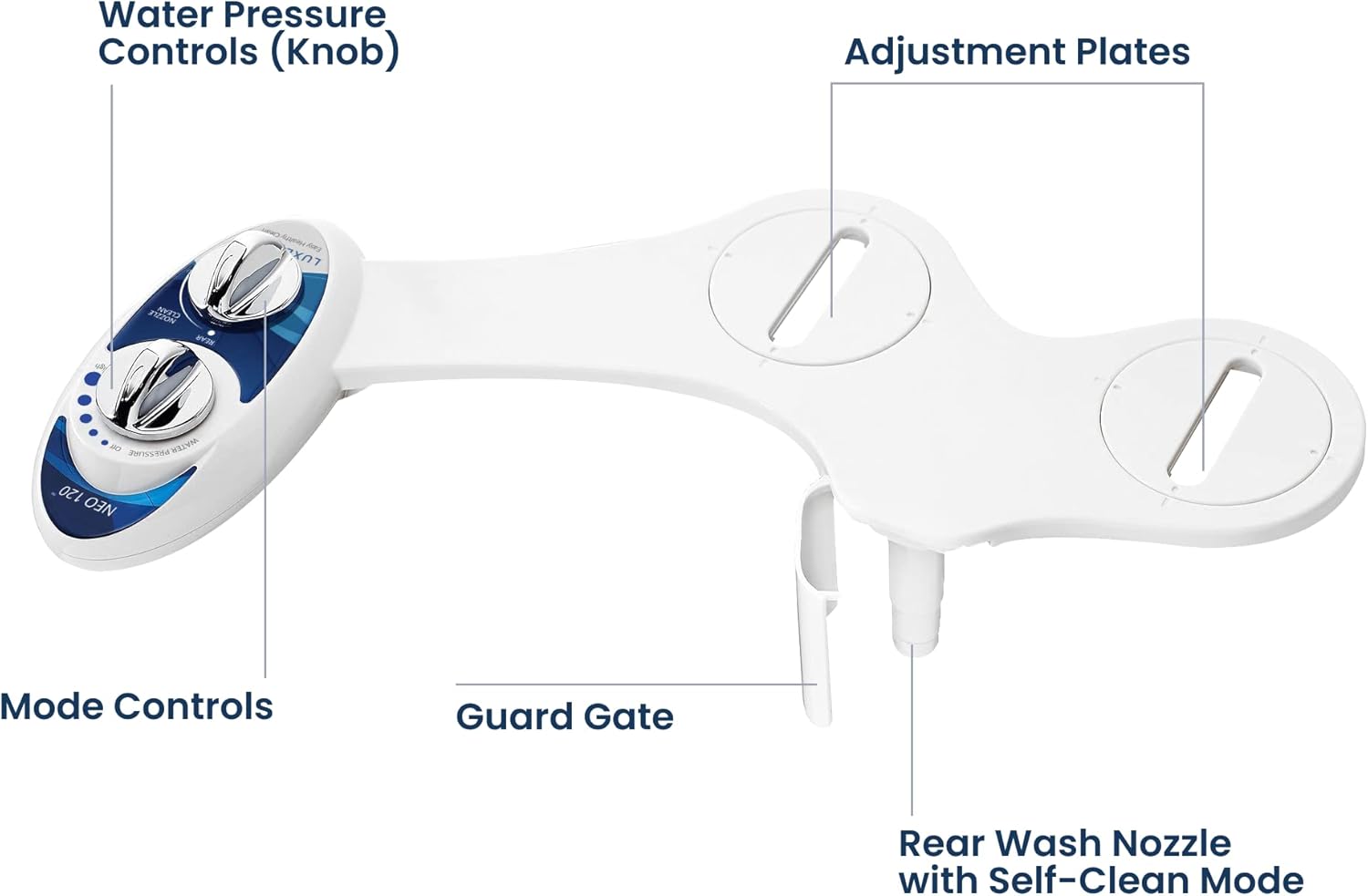 LUXE Bidet NEO 120 - Self-Cleaning Nozzle - Image 8