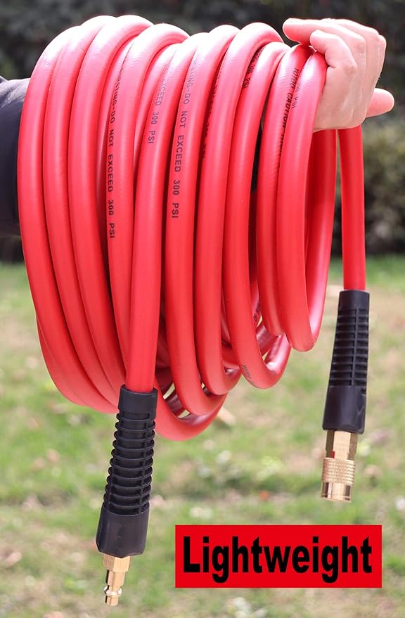 YOTOO Hybrid Air Hose 3/8-Inch by 50-Feet 300 PSI Heavy Duty - Image 2