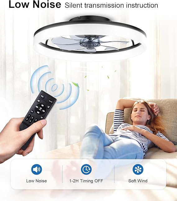 Ceiling Fans with Lights and Remote - Image 5