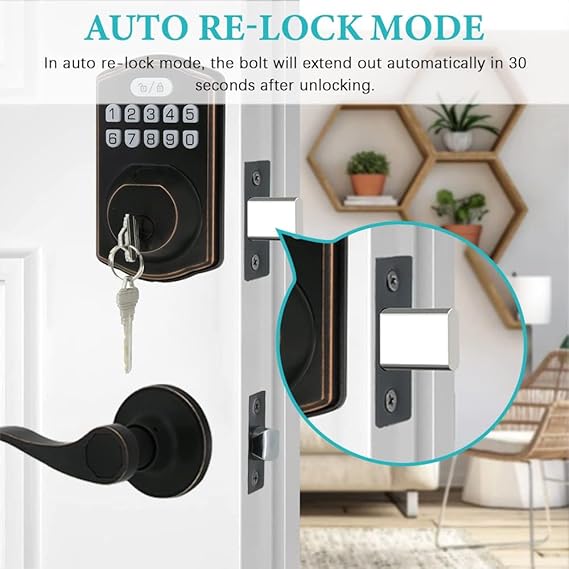 Fingerprint Door Lock with Passage Lever - Image 6