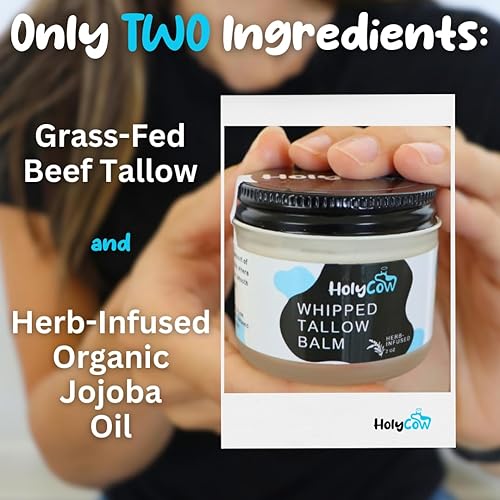 Beef Tallow For Skin - Whipped Tallow Balm with Organic Jojoba Oil - Image 2
