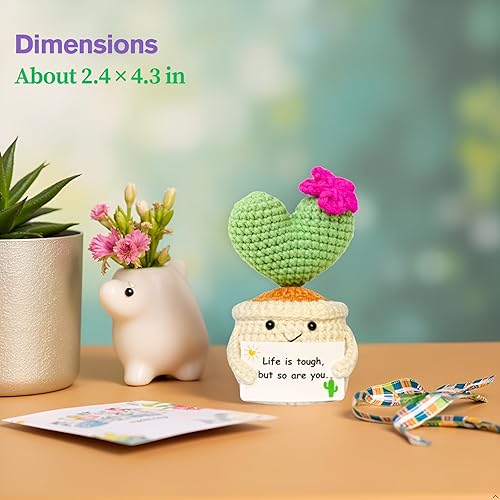 Emotional Support Crochet Cactus - Image 2