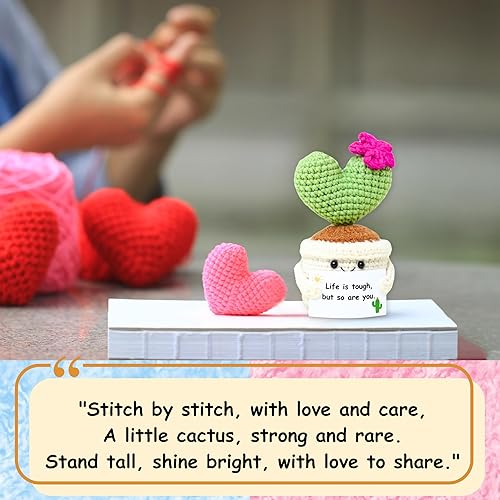 Emotional Support Crochet Cactus - Image 3