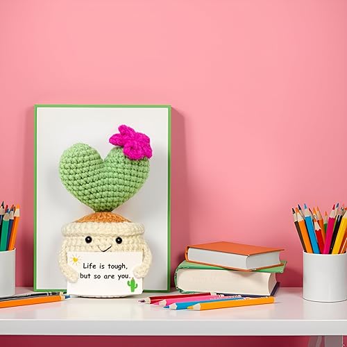 Emotional Support Crochet Cactus - Image 4