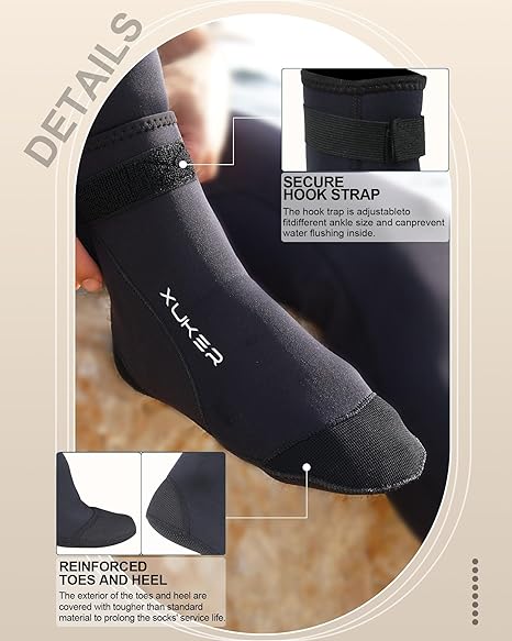 XUKER Neoprene Water Socks 3mm - Image 3