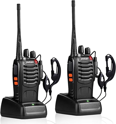 Walkie Talkies Rechargeable Long Range Two-Way Radios with Earpieces