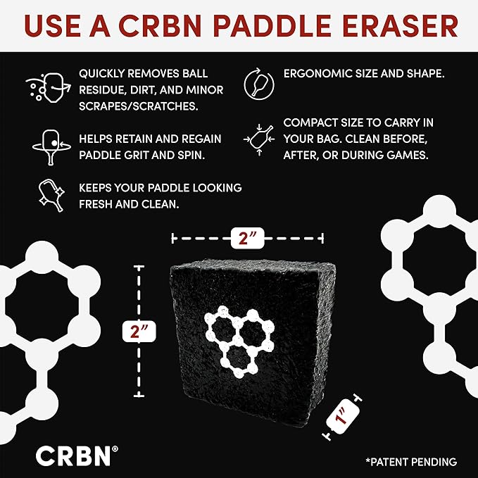 CRBN Pickleball Paddle Eraser - Image 3