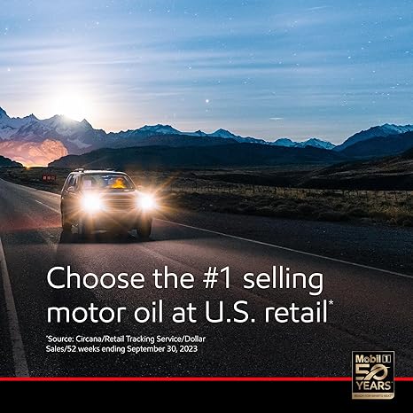 Mobil 1 Advanced Fuel Economy Full Synthetic Motor Oil 0W-20, 5 Quart - Image 3
