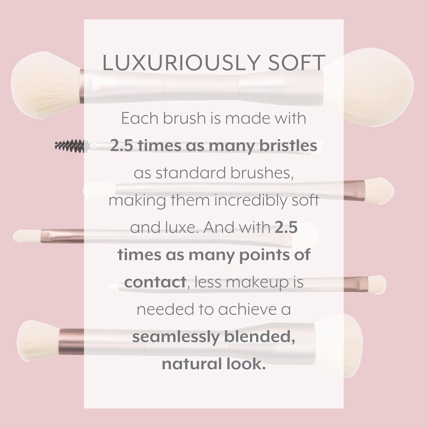 Luxury Sustainable 6 Dual Ended Makeup Brush Set - Image 4