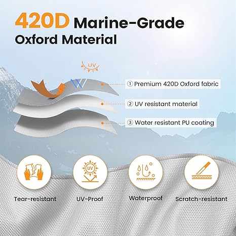 Pop Up Camper Cover 12'-14', Folding Camper Tent Trailer Cover - Image 2