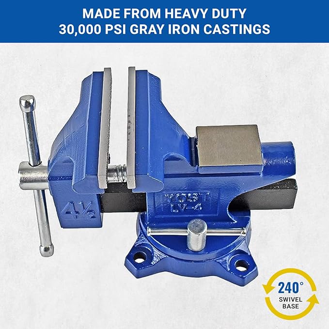 Yost Vises LV-4 Homeowner's Vise | 4.5 Inch Jaw Width - Image 5