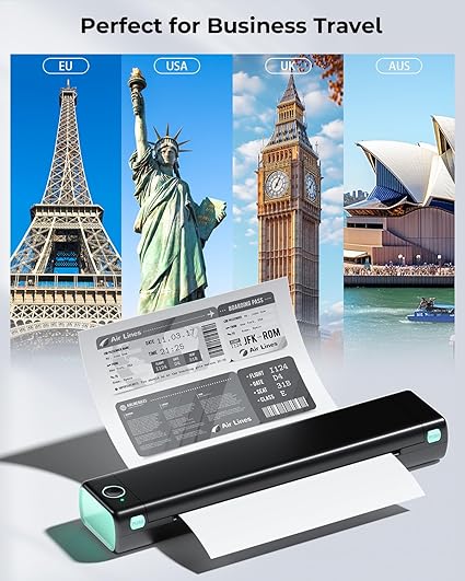 Phomemo Inkless Portable Printer for Travel - Wireless Thermal Printe - Image 2