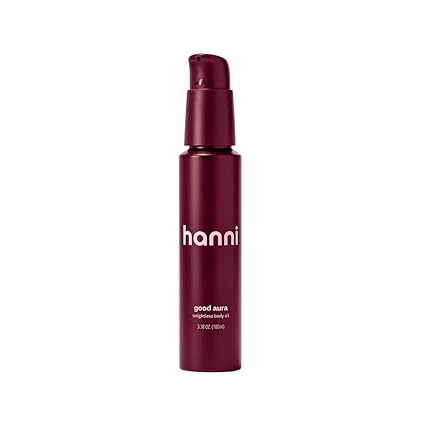 HANNI Good Aura Dry Body Oil, Lightweight After-Shower Moisturizer