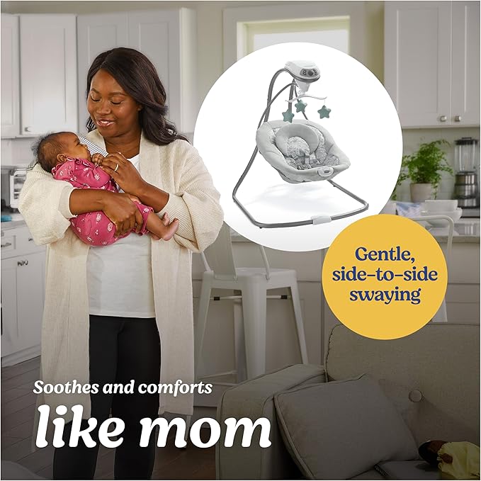 Graco Simple Sway Swing, Ivy - Image 2
