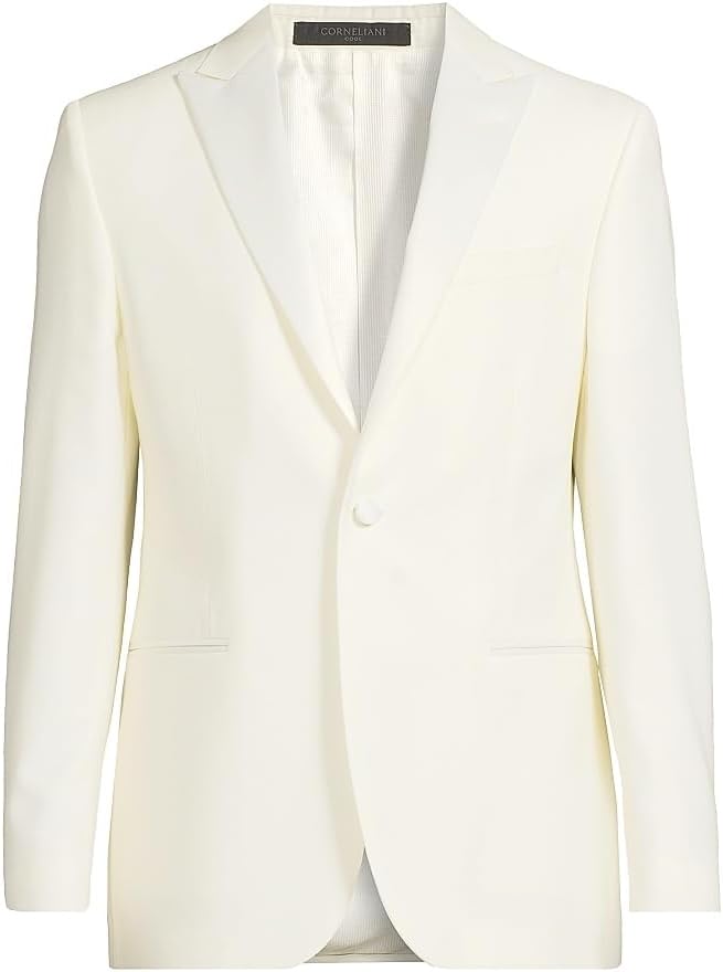 Corneliani Peak Lapel Wool Dinner Jacket