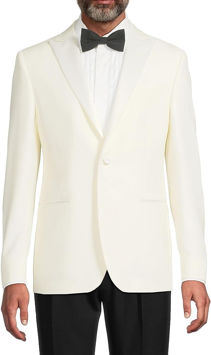 Corneliani Peak Lapel Wool Dinner Jacket - Image 2