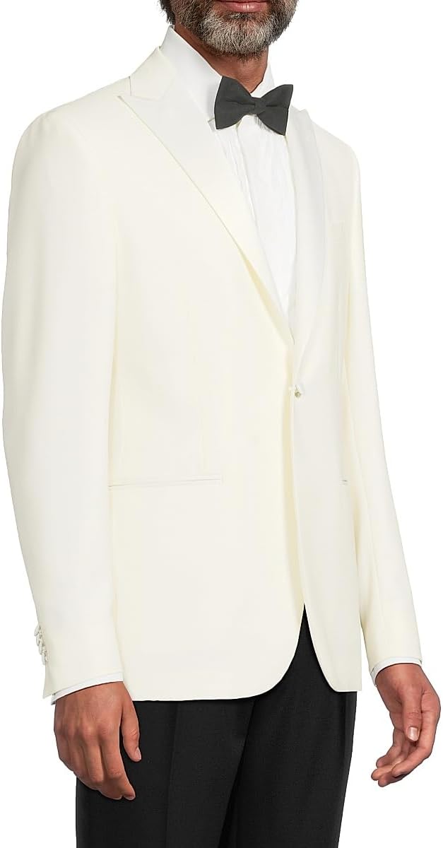 Corneliani Peak Lapel Wool Dinner Jacket - Image 3