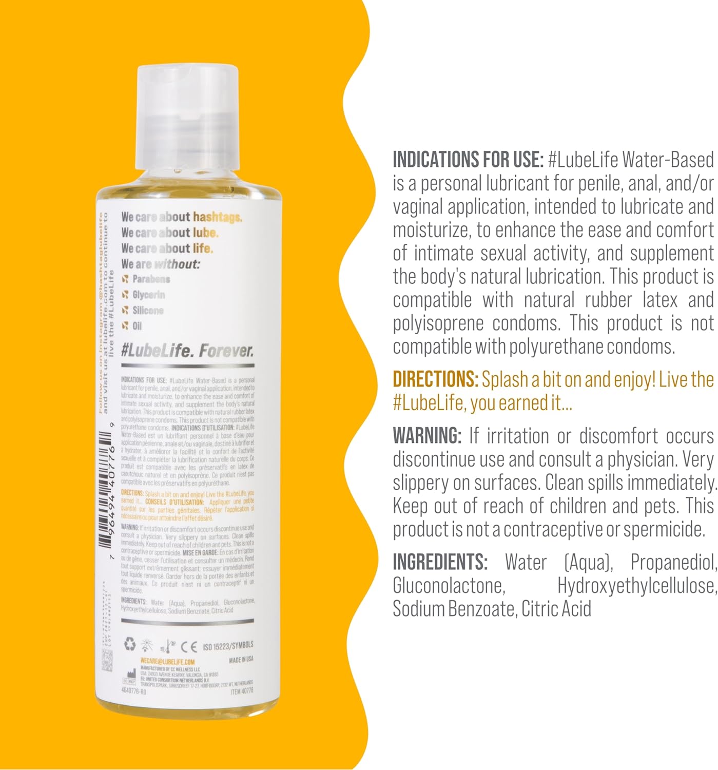 LubeLife Water-Based Lube – Personal Lubricant for Men - Image 2