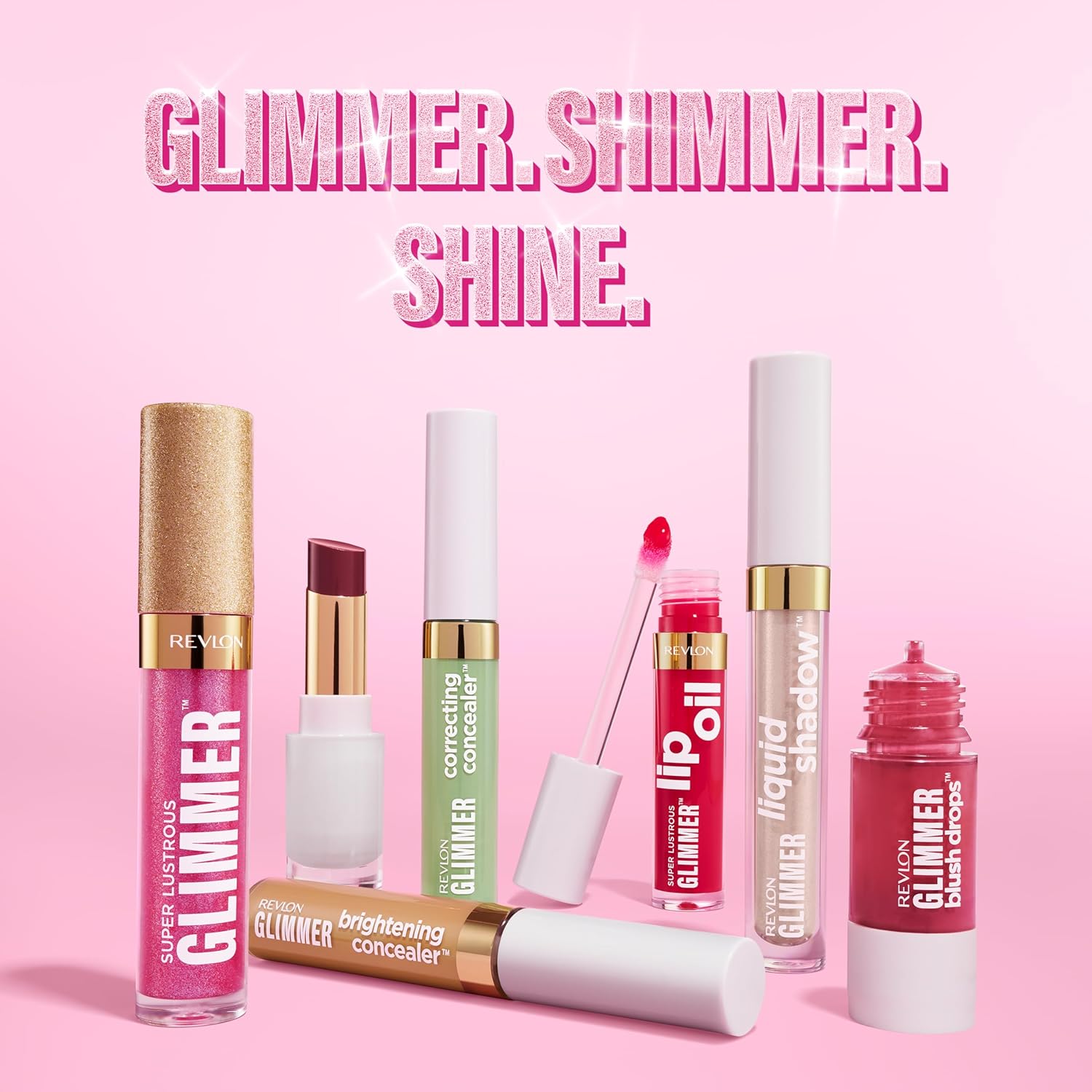 Revlon Super Lustrous Glimmer Lip Oil, Moisturizing & Tinted - Image 9