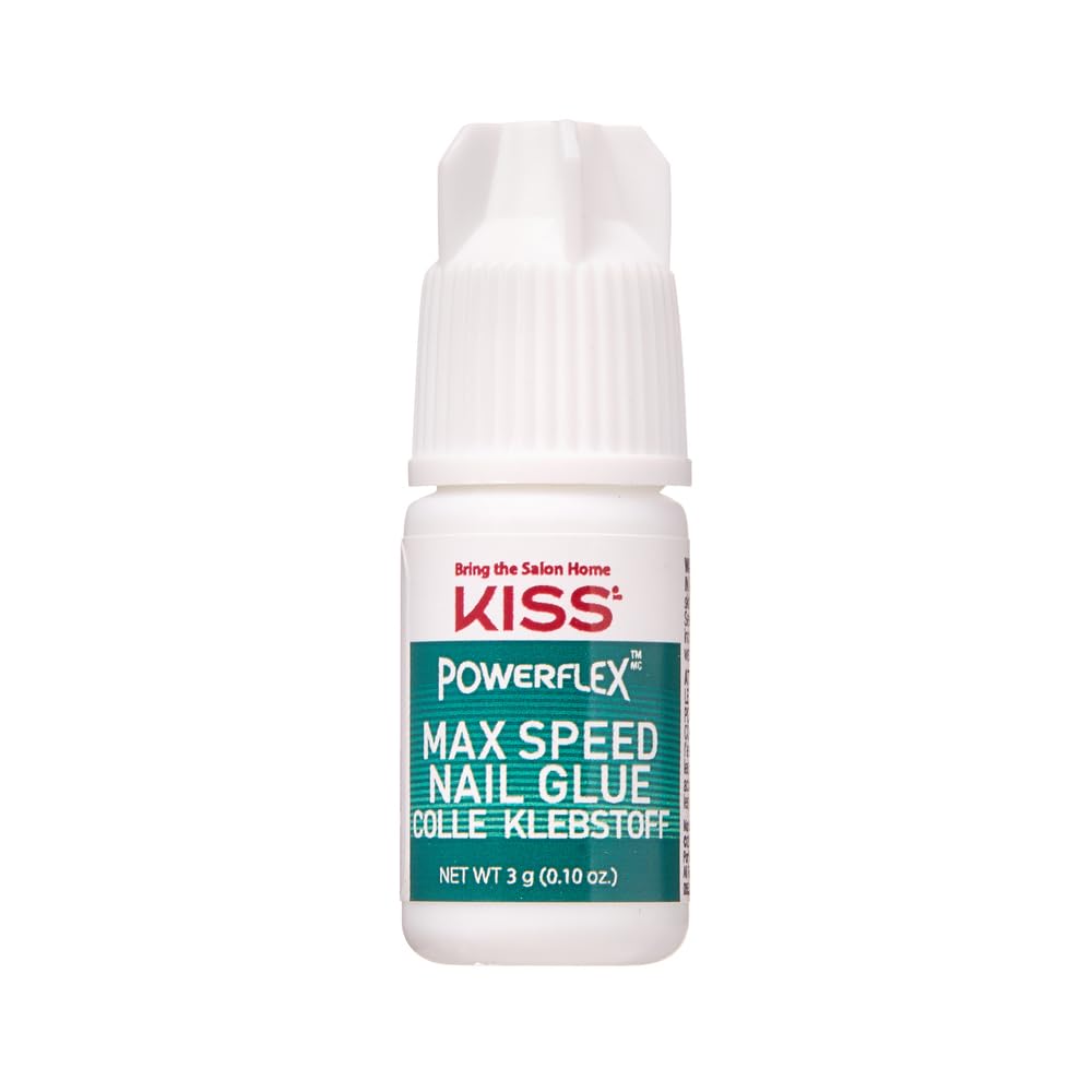 KISS PowerFlex Maximum Speed Nail Glue for Press On Nails