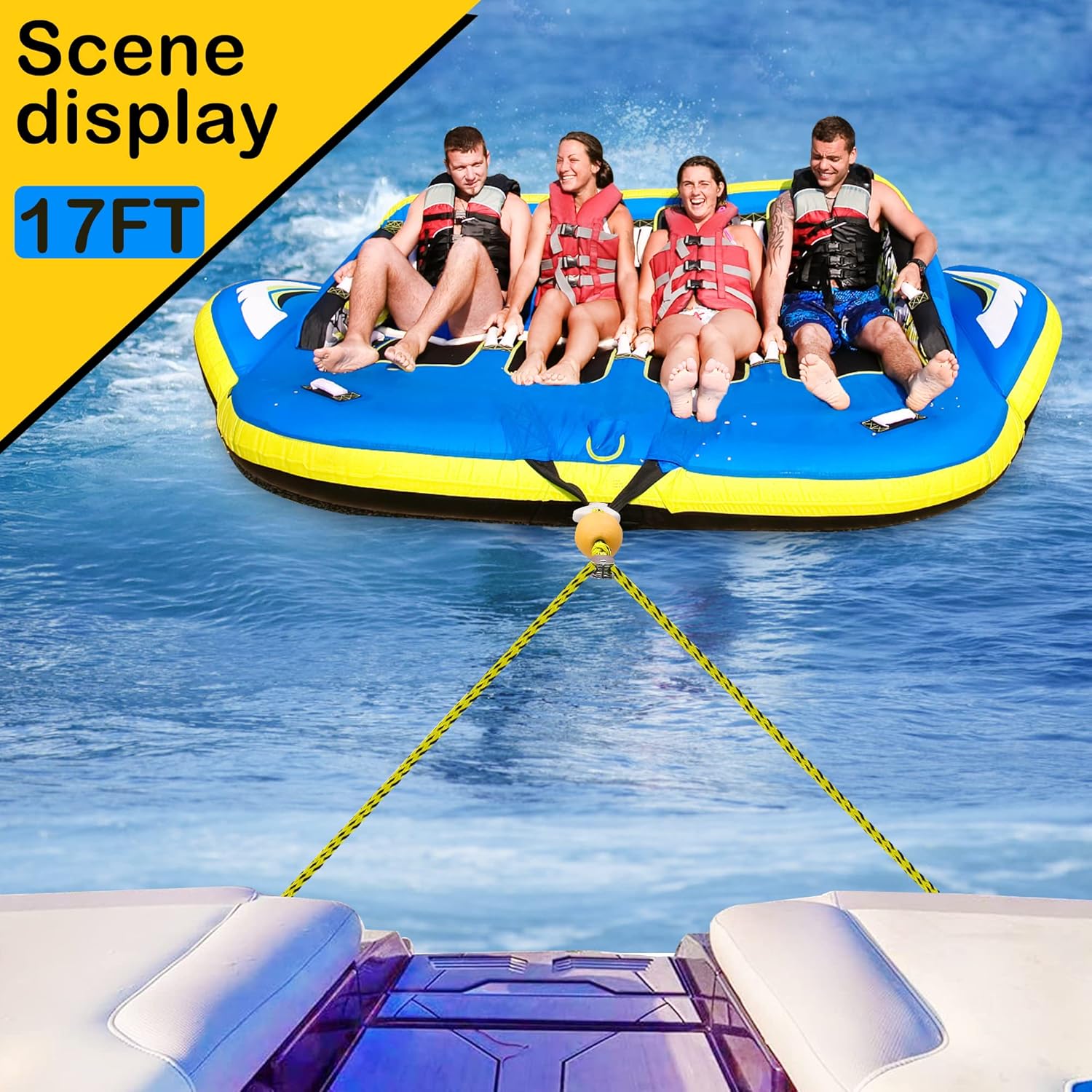 Watersports Heavy Duty Tow Harness with D Rings - Image 7