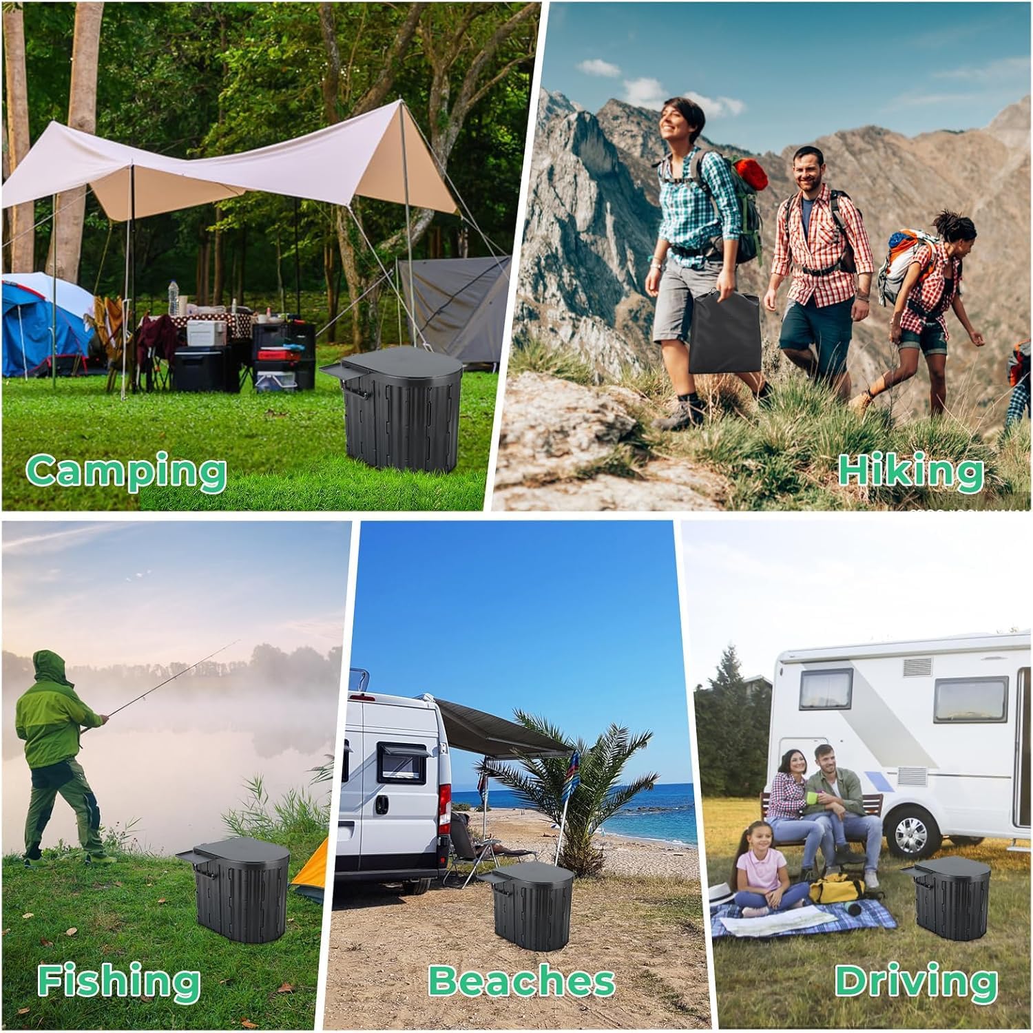 Sckee Camping Toilet, Portable Toilet for Adults - Image 7