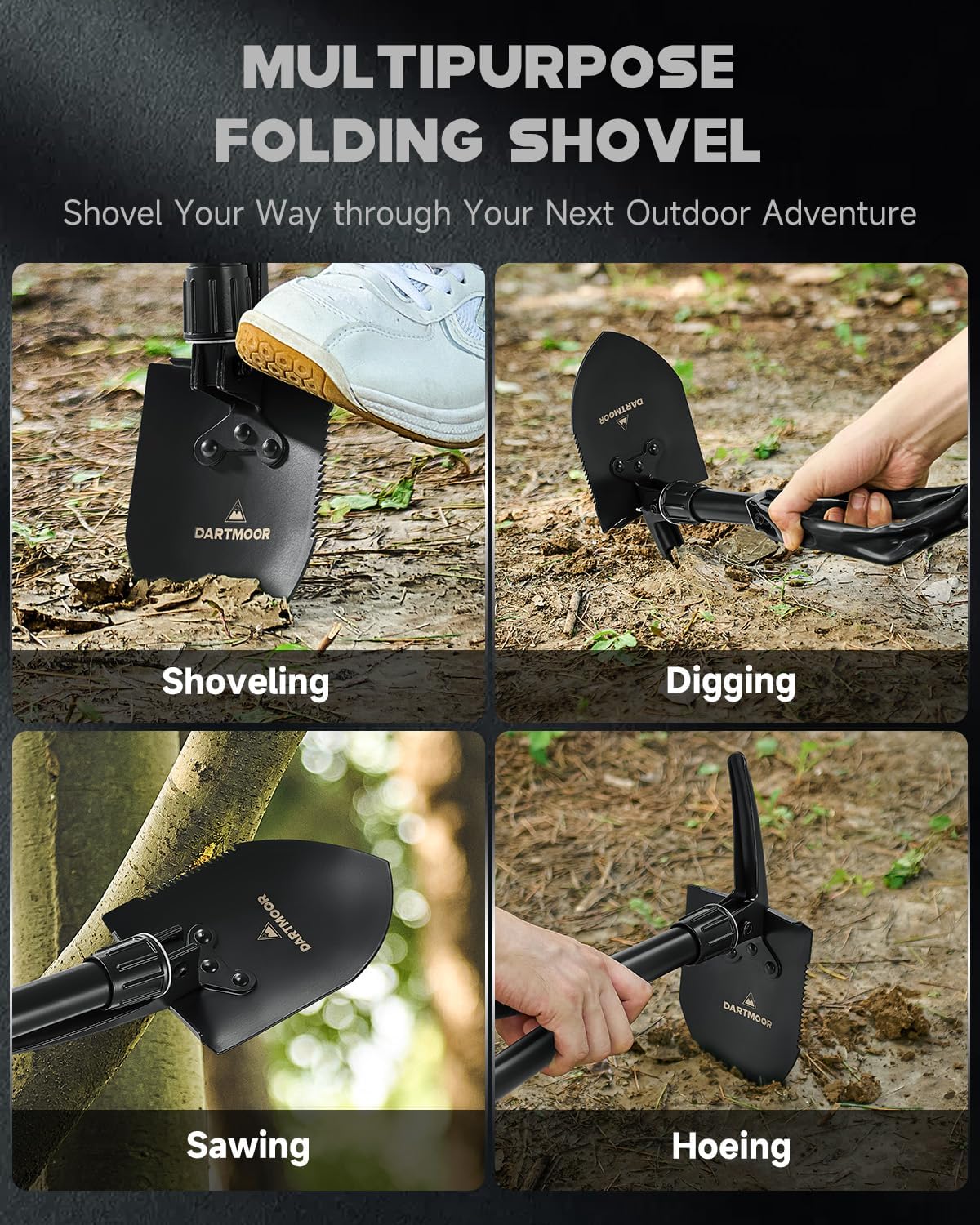 DARTMOOR Mini Folding Shovel High Carbon Steel - Image 2
