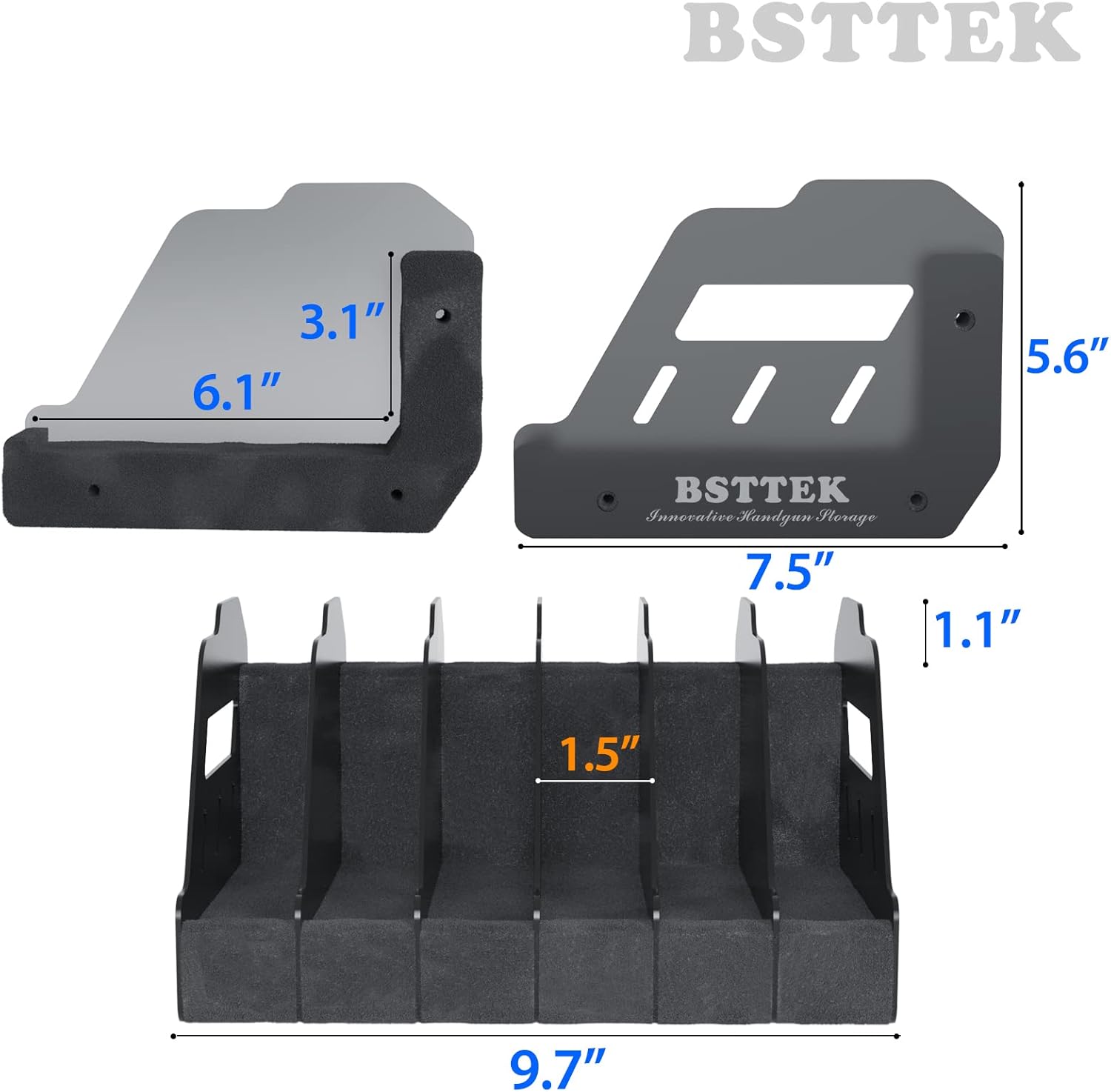 Foam Pistol Rack for Gun Safe - Image 6