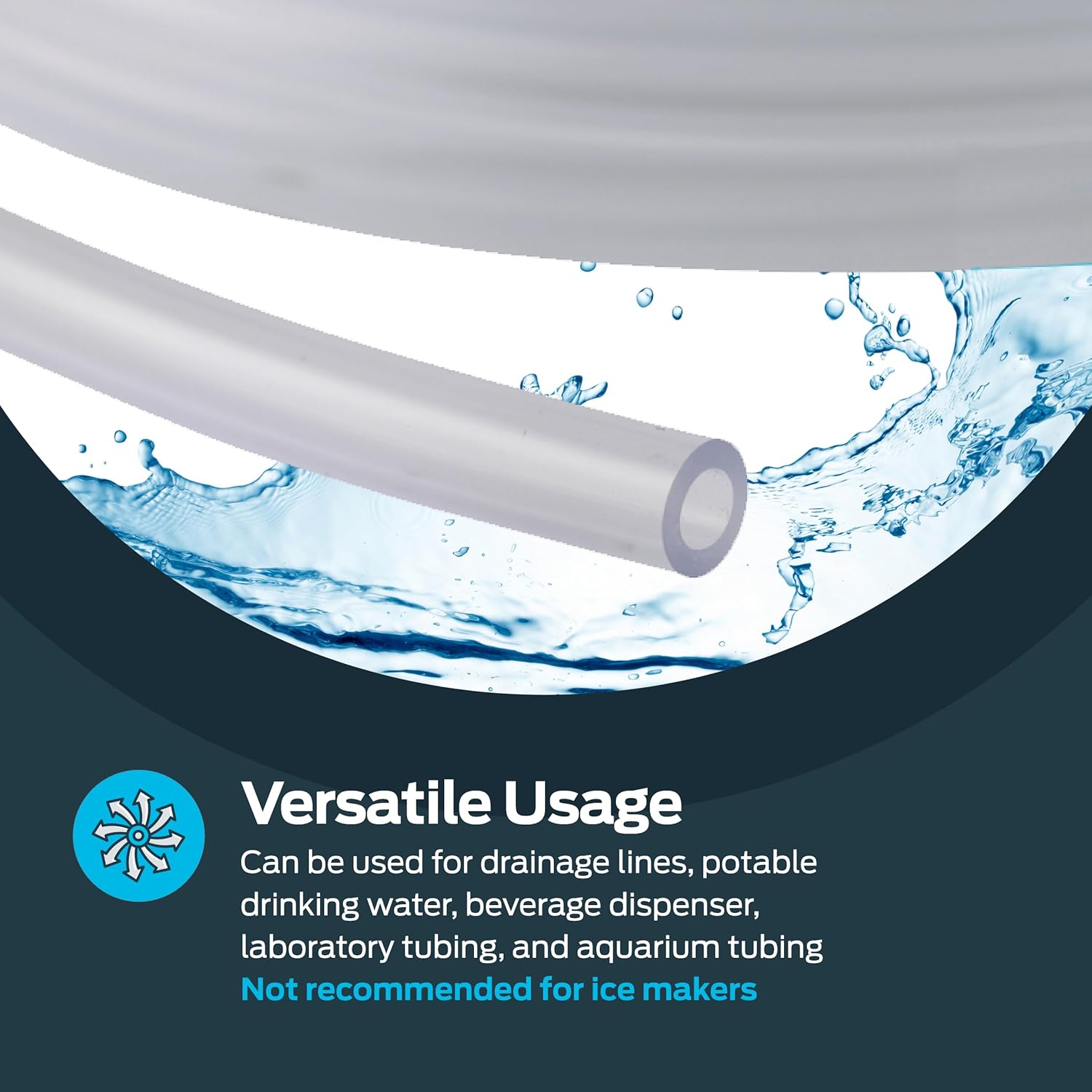 Eastman 1/2 Inch ID (5/8 Inch OD) PVC Clear Vinyl Tubing - Image 3