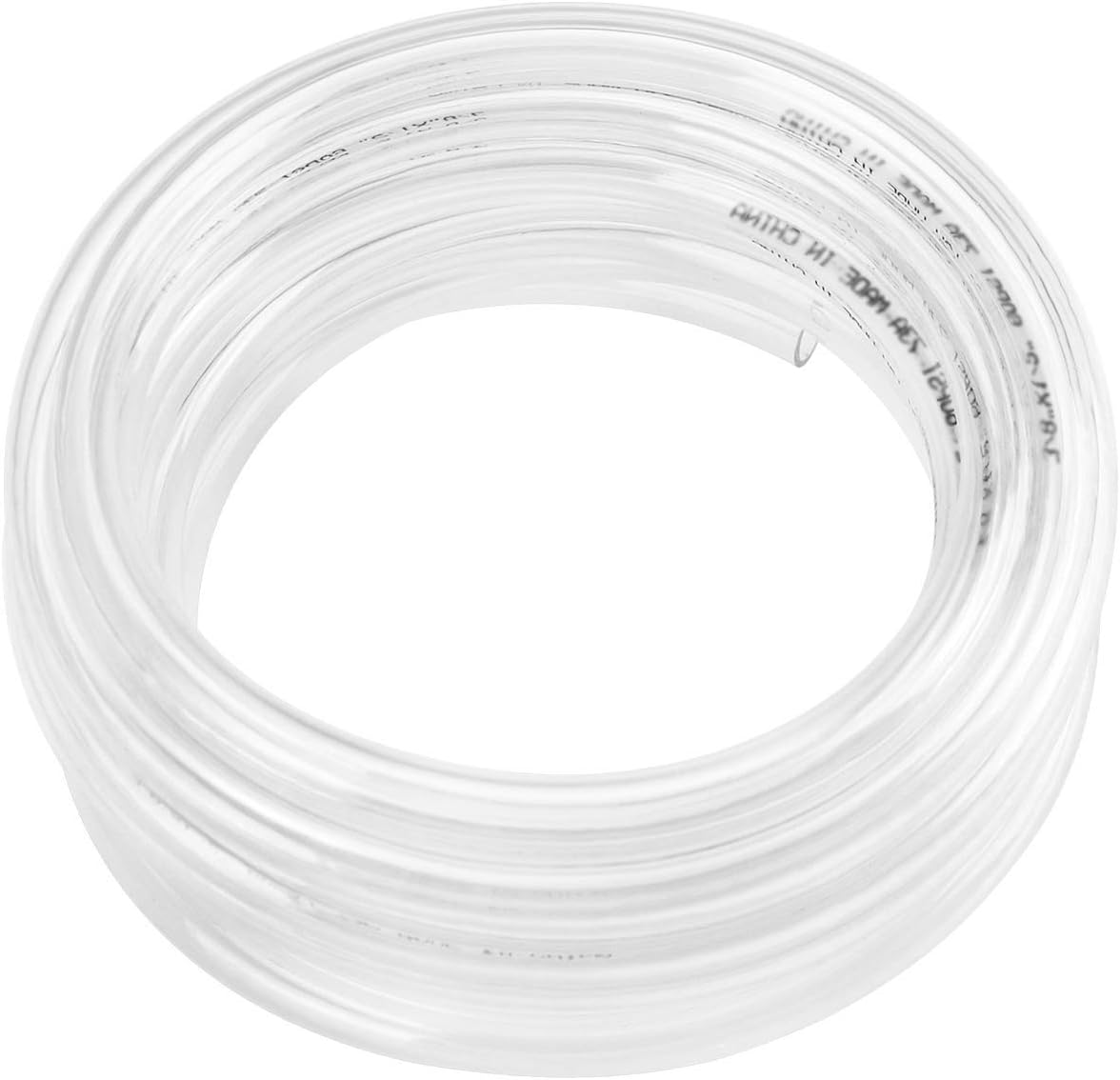 Eastrans 10ft x 1/4" ID Clear Vinyl Tubing, Flexible Hybrid PVC Tubing Hose