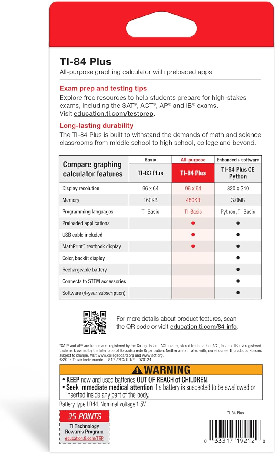 Texas Instruments TI-84 Plus Graphics Calculator - Image 4