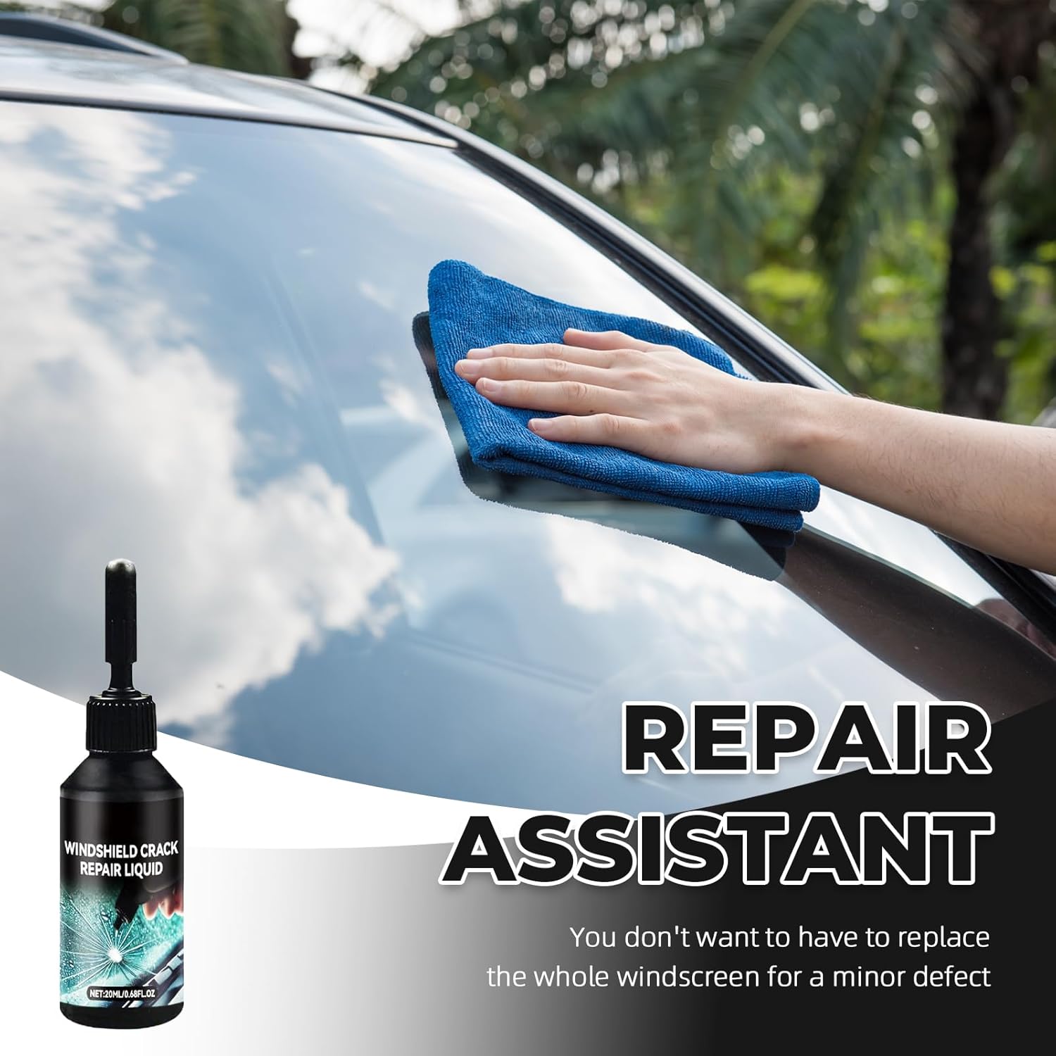 Windshield Crack Repair Kit,2025 Latest Upgraded Glass Crack Repair Kit - Image 2