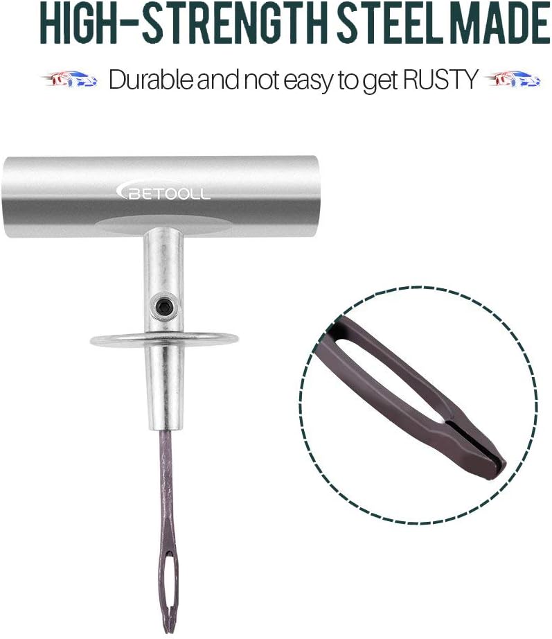 Tire Repair Kit, 24 Pcs Professional Heavy Duty Universal Emergency Flat Tire Repair Kit - Image 4