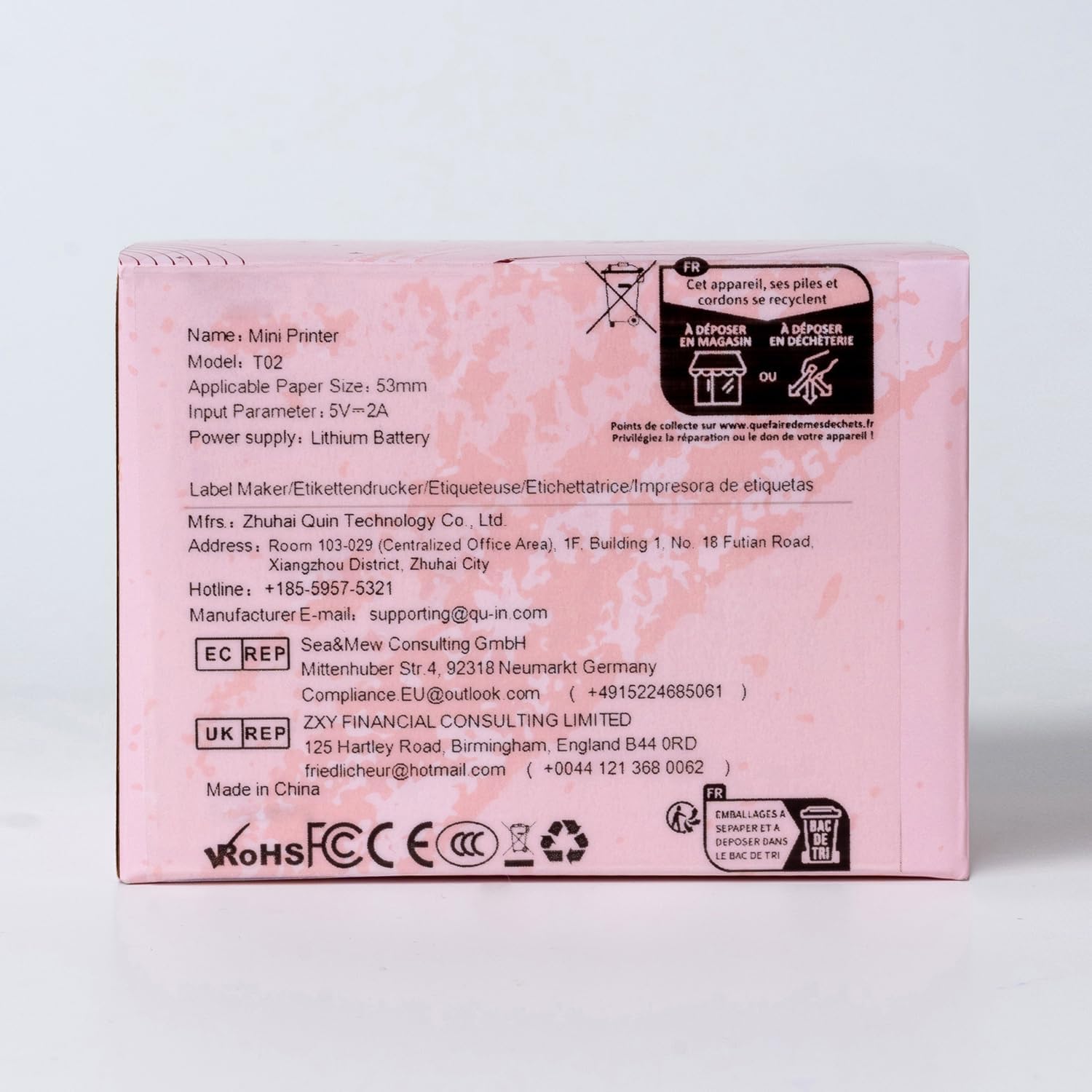 Memoking Sticker Printer - T02 Mini Printer Print Pods Portable Thermal Inkless Sticker Maker Machine - Image 11