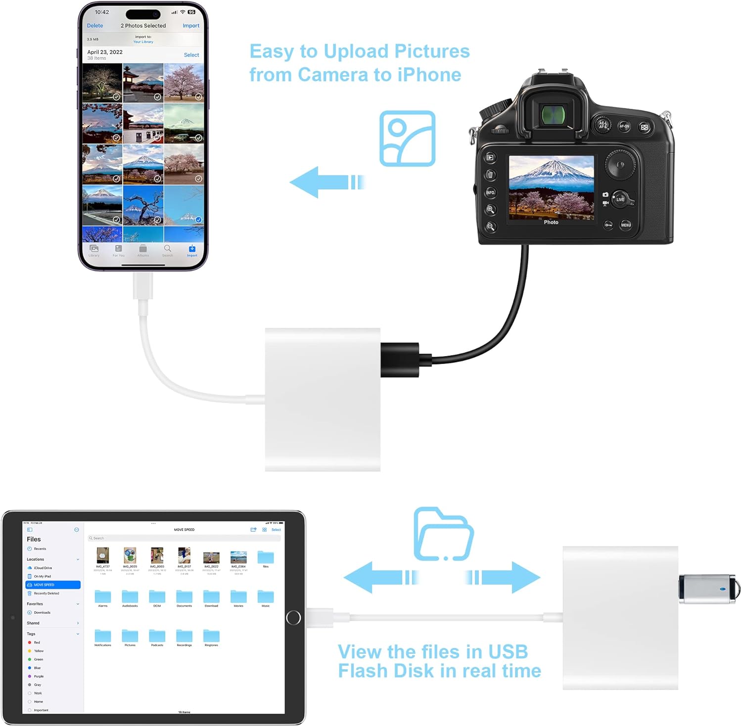 SD Card Reader for iPhone, Memory Card Reader - Image 4