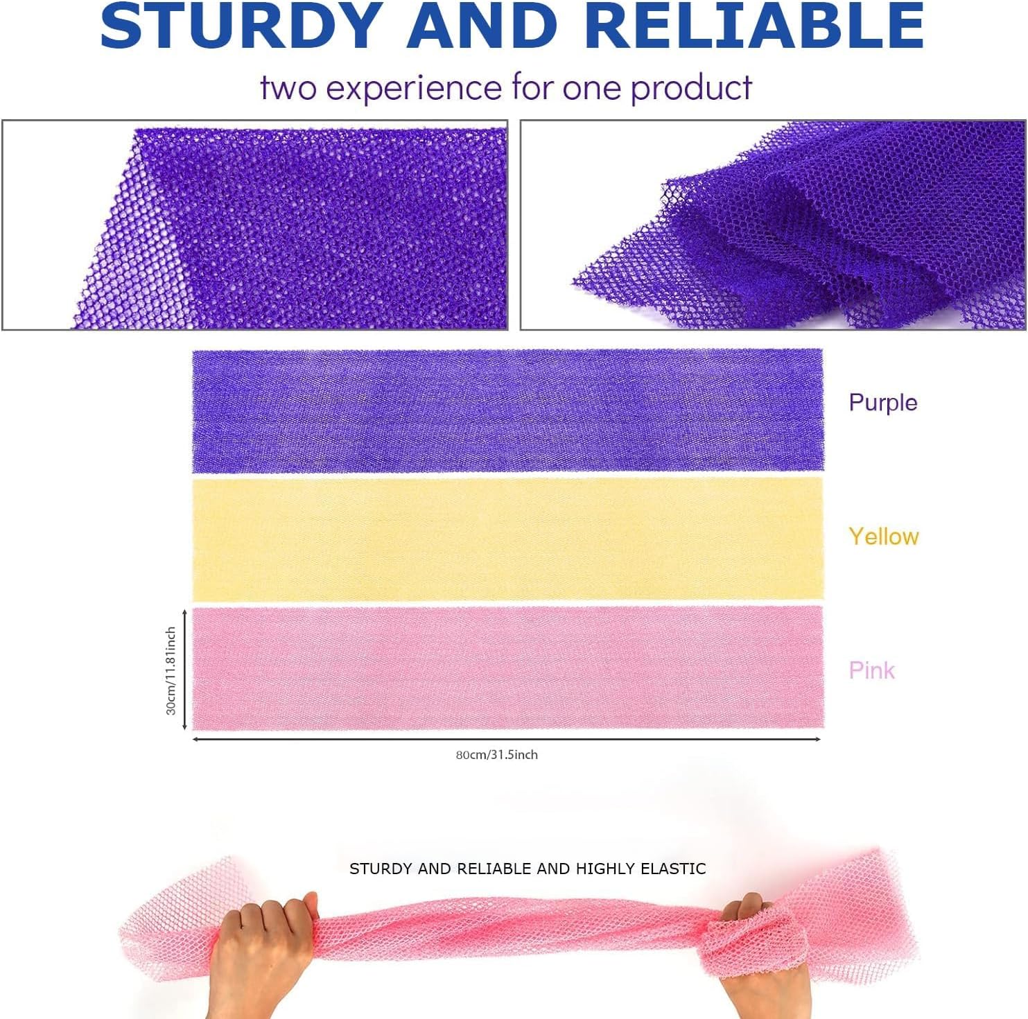 3 Pieces African Bath Sponge - Image 3