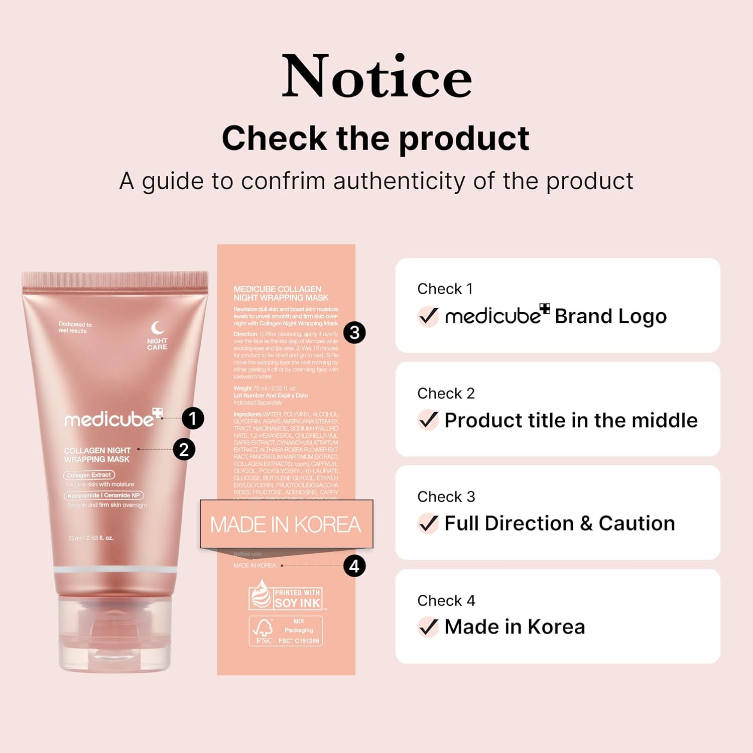 Medicube Collagen Night Wrapping Peel Off Facial Mask with Jelly Brush - Image 3
