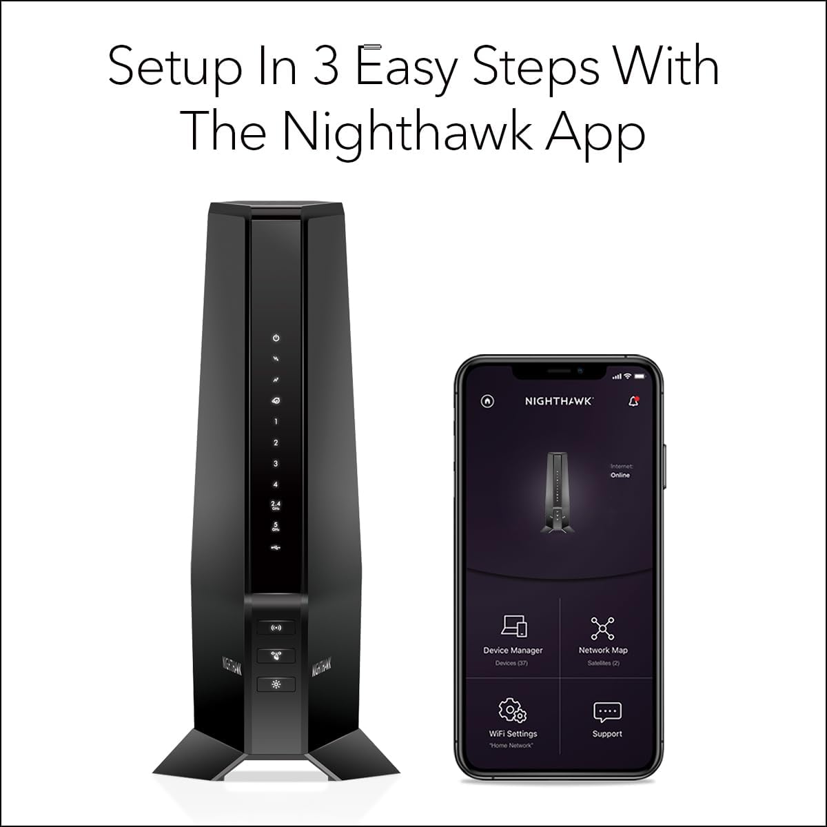NETGEAR Nighthawk Modem Router Combo (CAX30) DOCSIS 3.1 Cable Modem and WiFi 6 Router - Image 6
