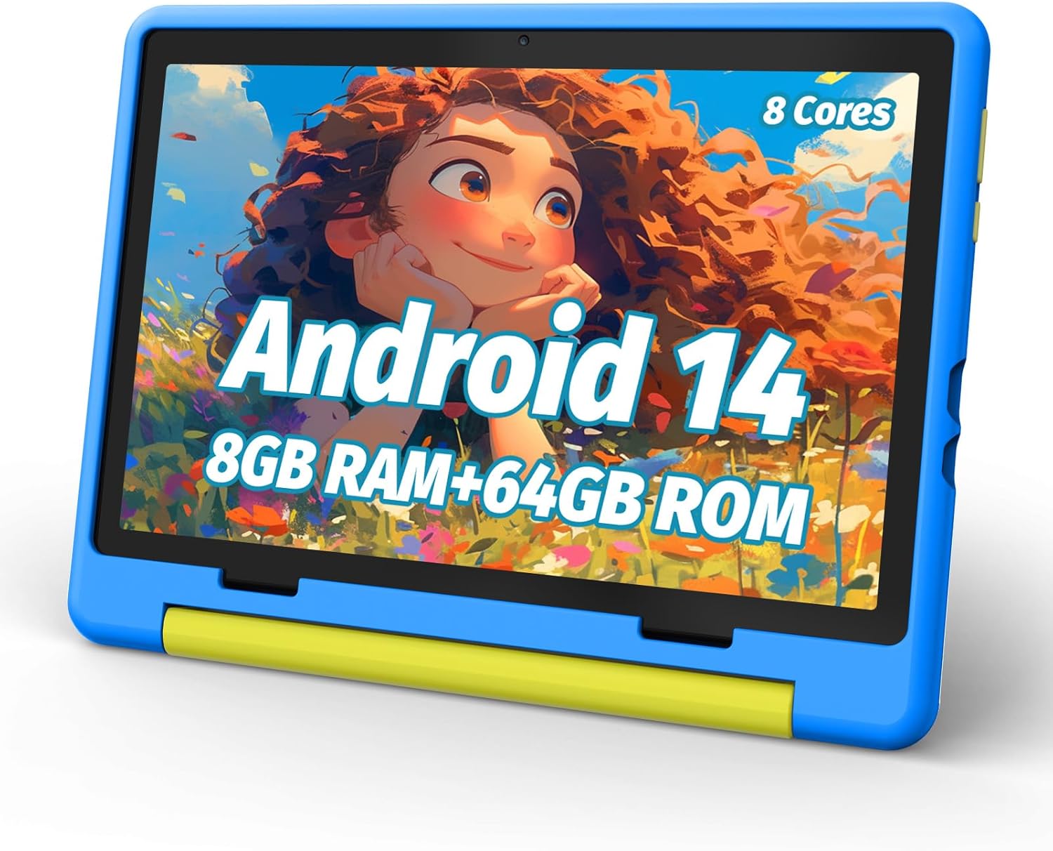 Kids Tablet, Android 14 Tablet for Kids 10 inch Octa-Core with Case