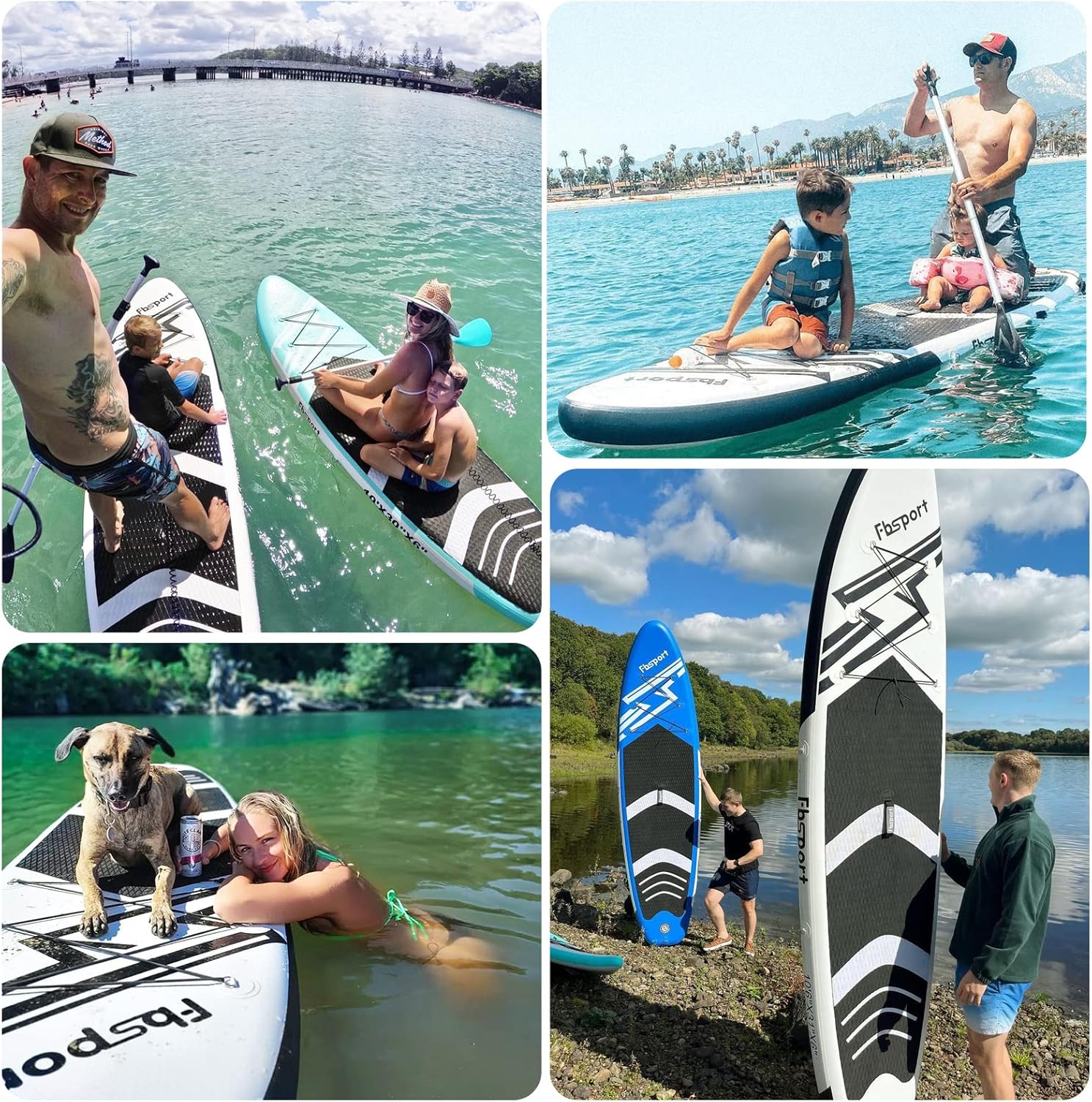 FBSPORT 11' Premium Stand Up Paddle Board, Yoga Board with Durable SUP Accessories & Carry Bag - Image 7