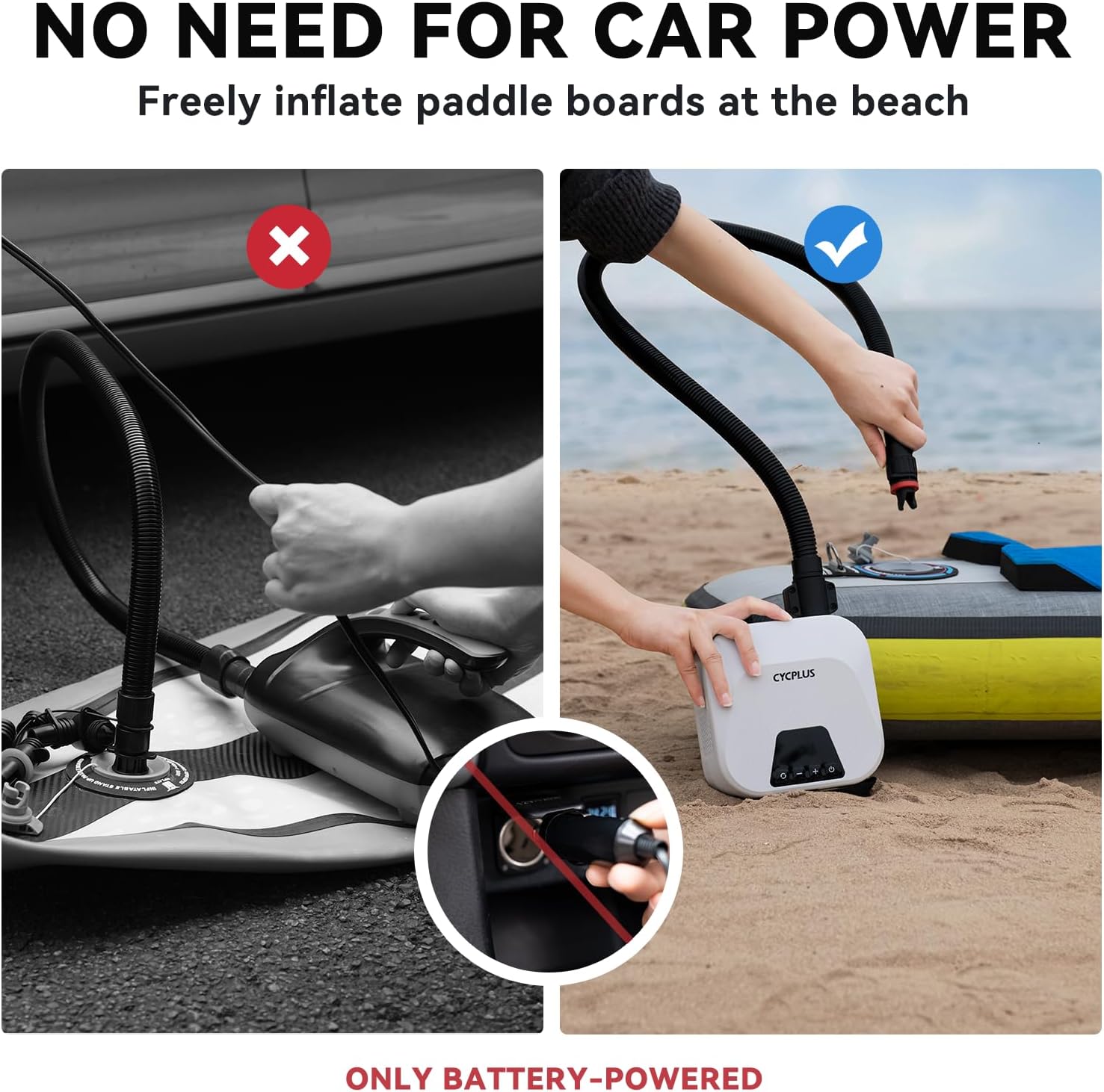 CYCPLUS 20PSI High Pressure Smart SUP Air Pump - Image 6
