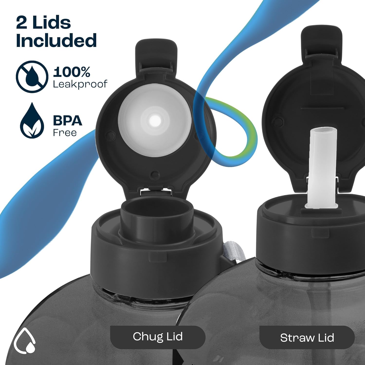 AQUAFIT 64 oz Water Bottle with Time Marker - Image 4