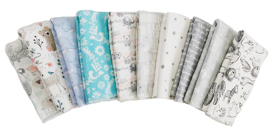 Random Print - Baby Burping Cloth Gift Set - Image 2