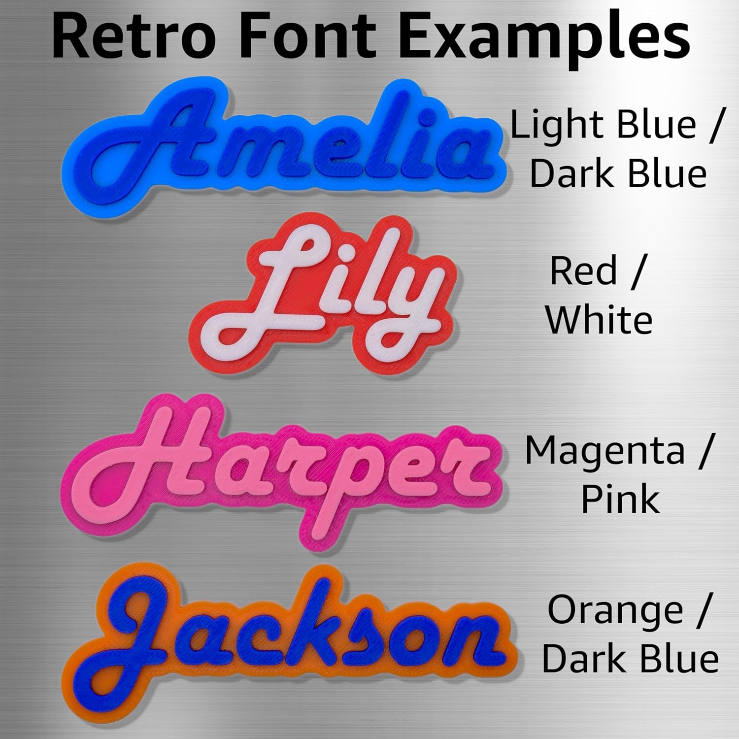 Custom Fridge and Locker Magnet, Multiple Fonts and Icons - Image 5