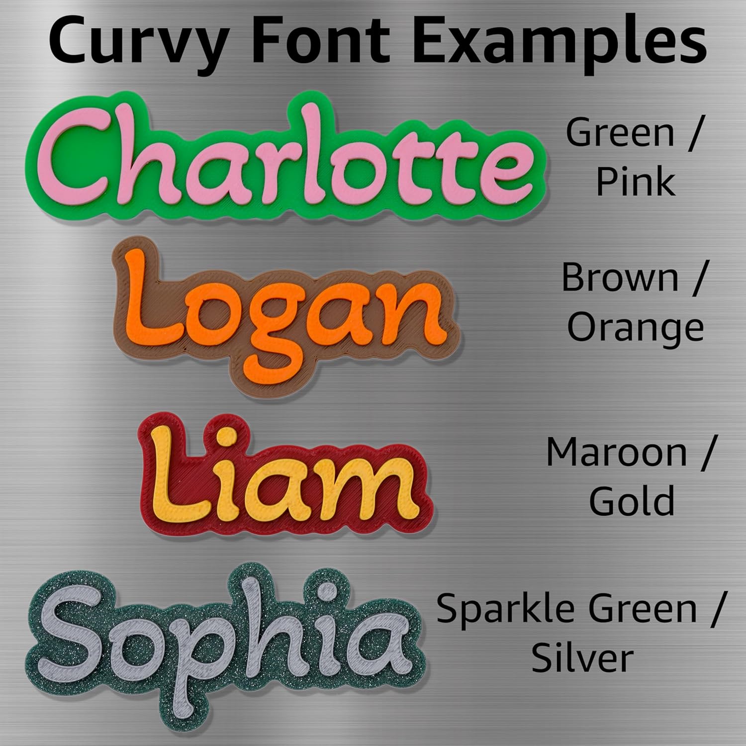 Custom Fridge and Locker Magnet, Multiple Fonts and Icons - Image 6